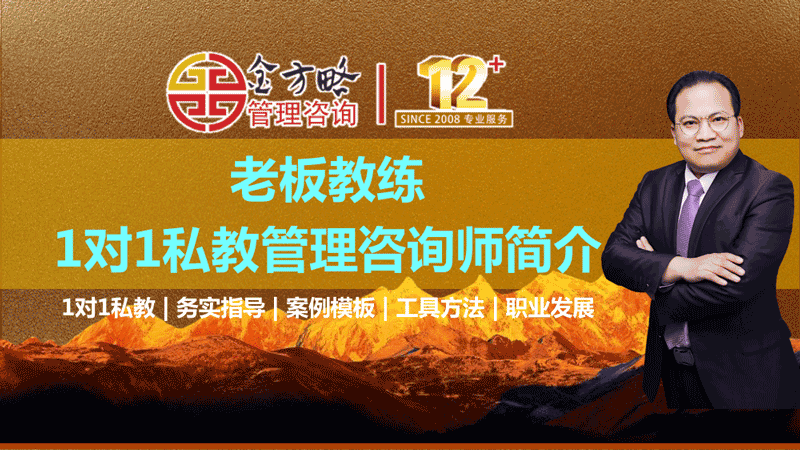老板教练1对1私教全案管理咨询师计划