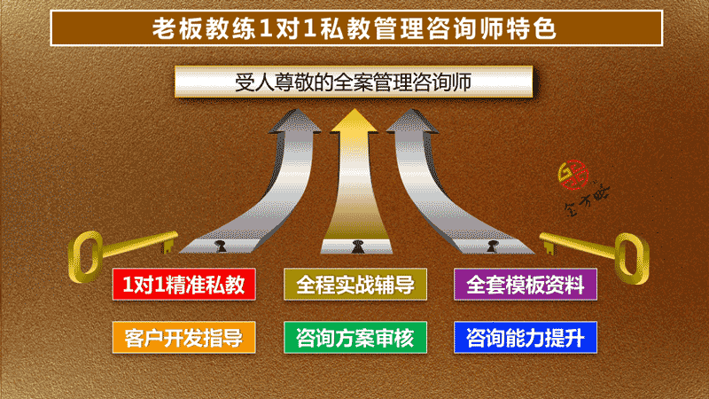 老板教练1对1私教全案管理咨询师计划