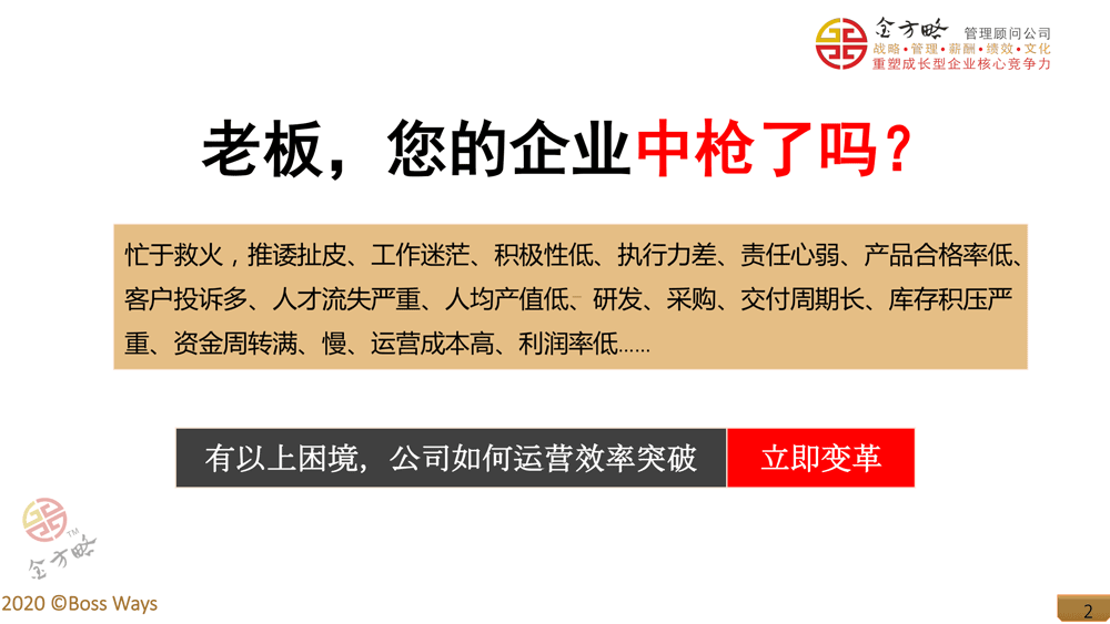 企业运营效率提升专项关键绩效指标辅导方案(图2) 运营效率突破项目方案