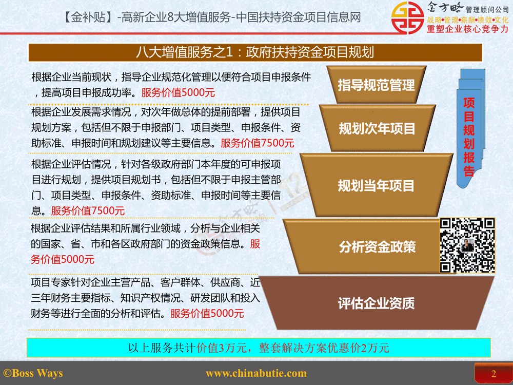 政府扶持资金项目规划